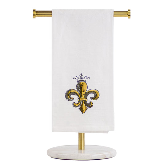 Royal Fleur de Lis Flour Sack Hand Towel