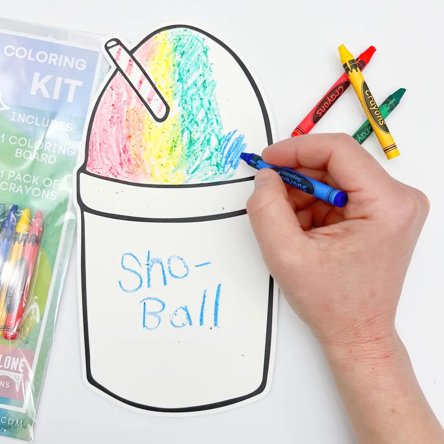 Sno-Ball Coloring Kit - New Orleans Summer Kid's Activity