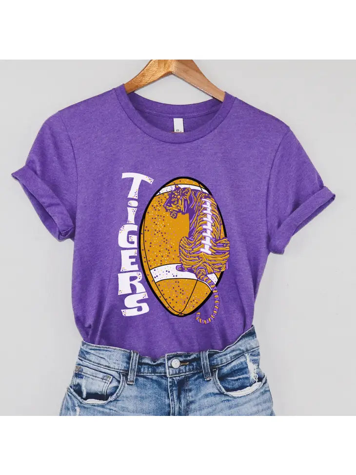 Laces Out! LSU Tigers Purple Tee