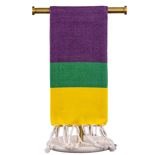 Mardi Gras Stripe Jacquard Hand Towel