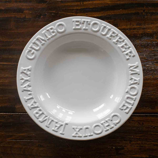 Louisiana Embossed Gumbo Bowl