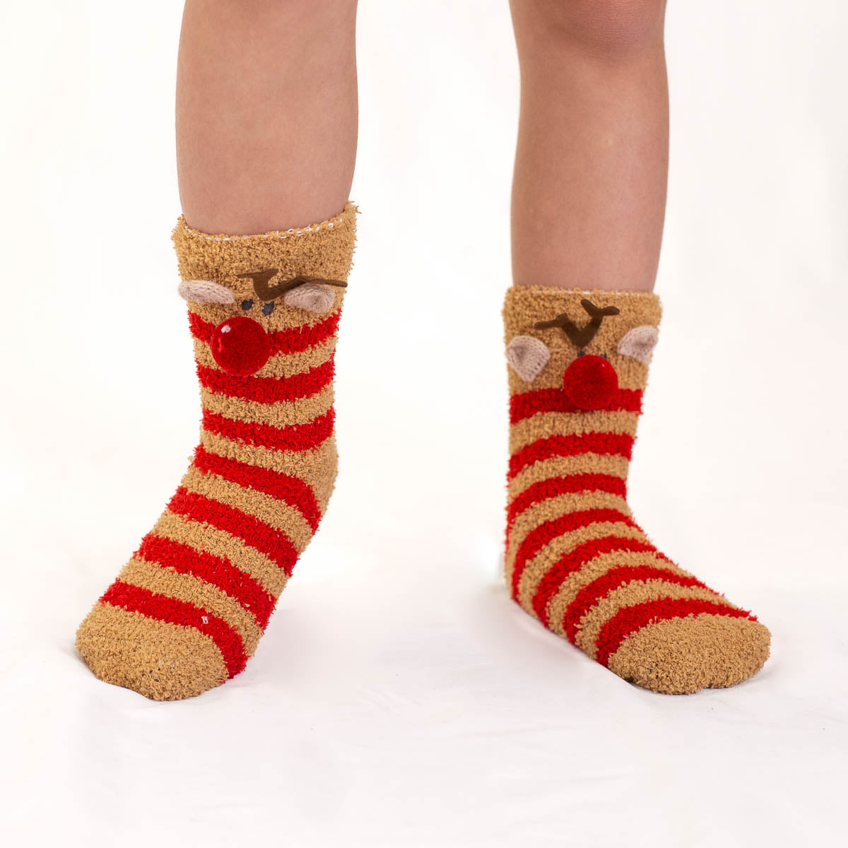 Kids Reindeer Cozy Socks