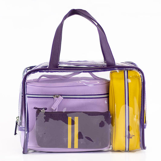 Livie Travel Gift Set in Purple & Yellow
