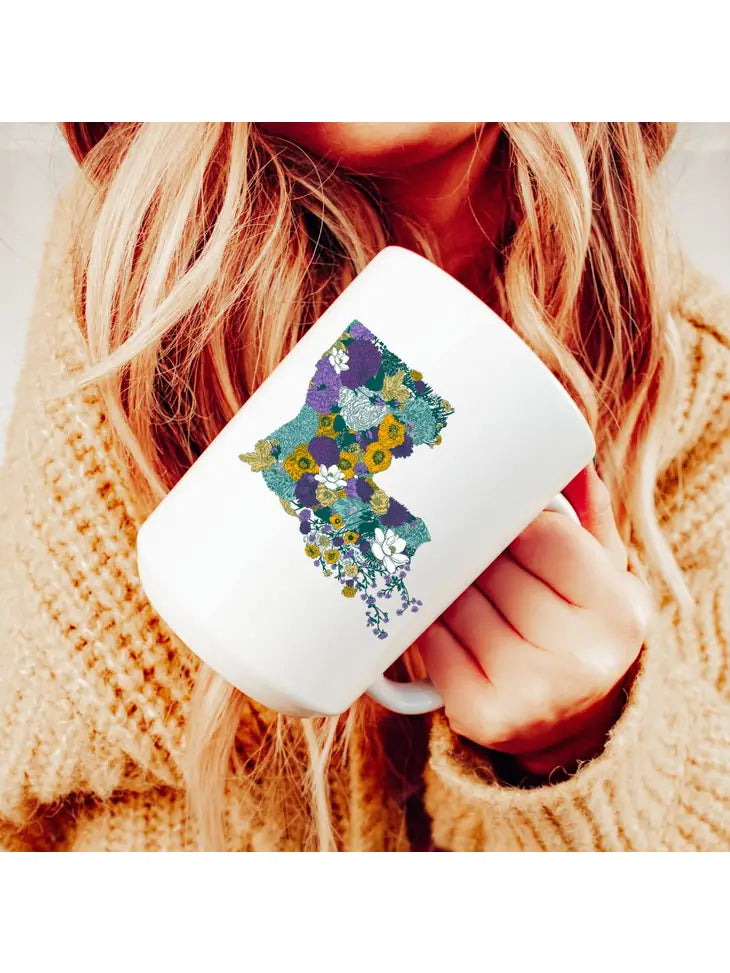 Coffee Mug- Floral Louisiana