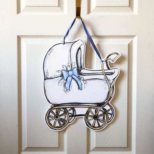 Baby Carriage Door Hanger - Color Options
