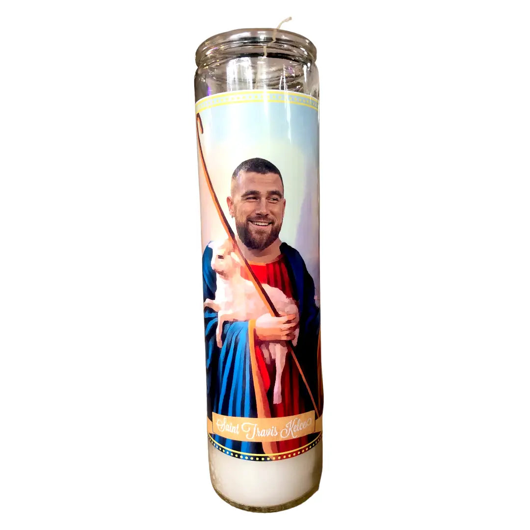 Travis Kelce Devotional Prayer Saint Candle