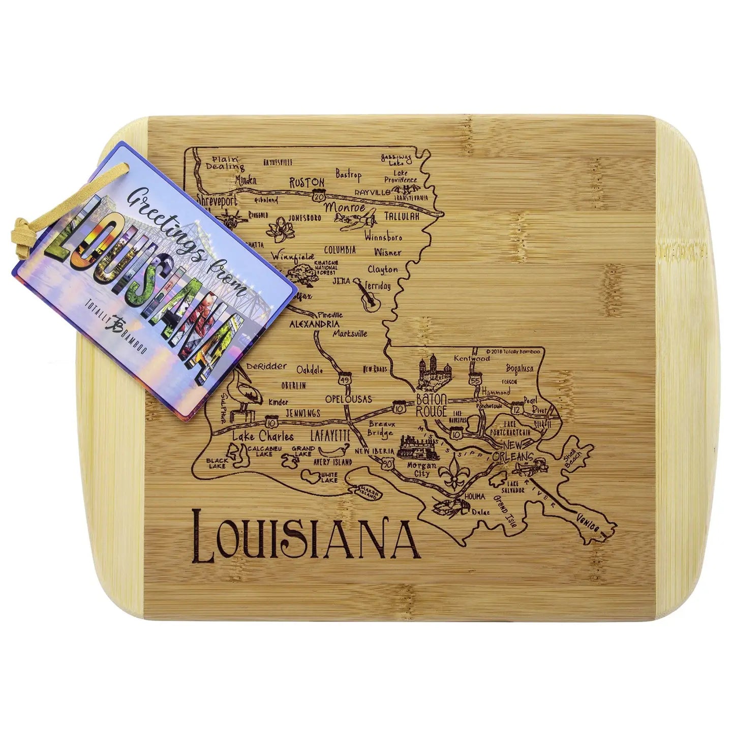 A Slice of Life Louisiana 11" Cutting & Serving Board